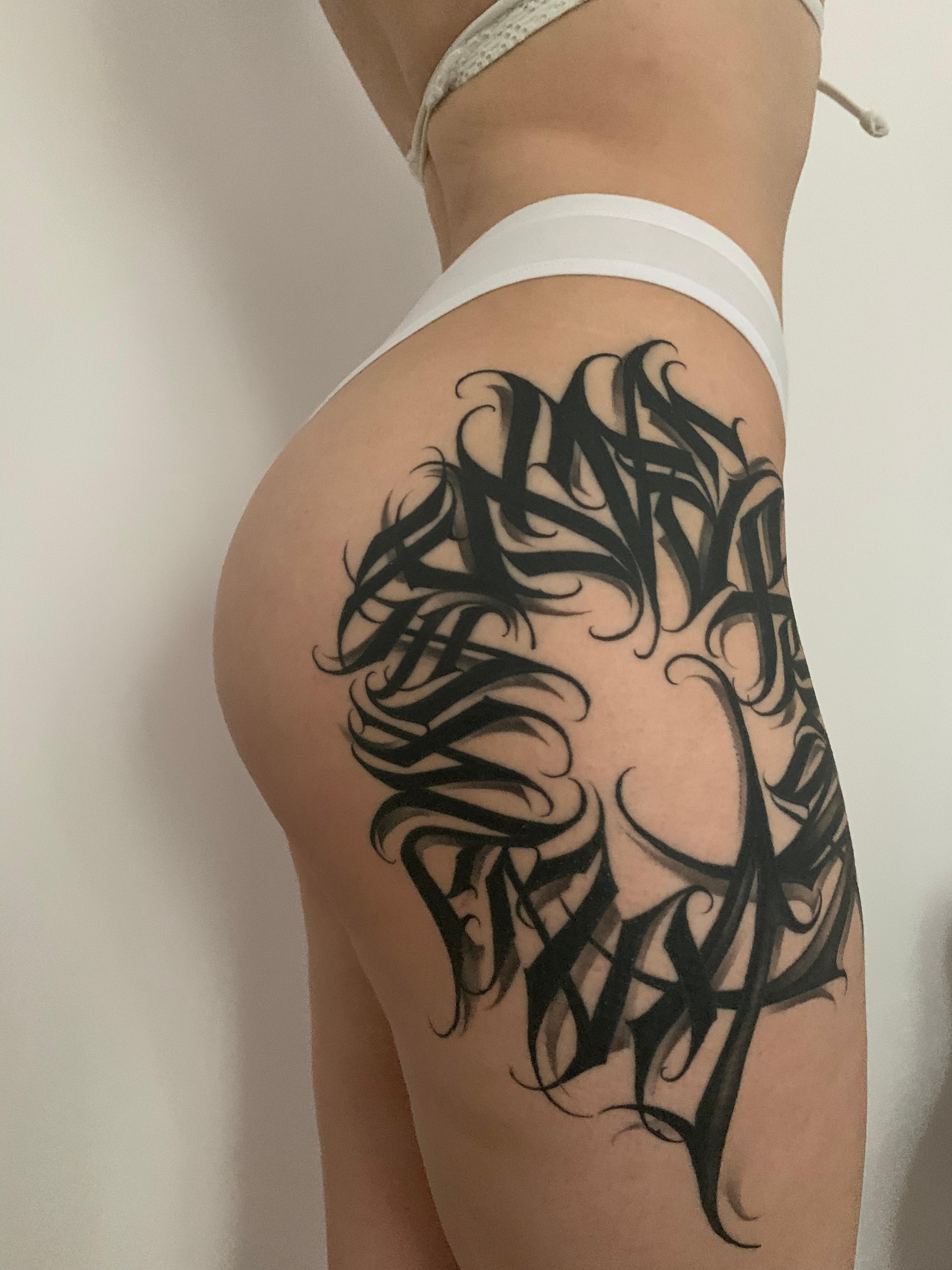 Inksearch tattoo Antonio Lettering