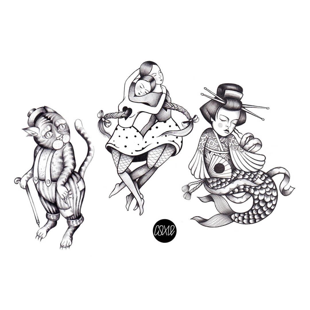 Inksearch tattoo Anna Szejdewik aka Coxie