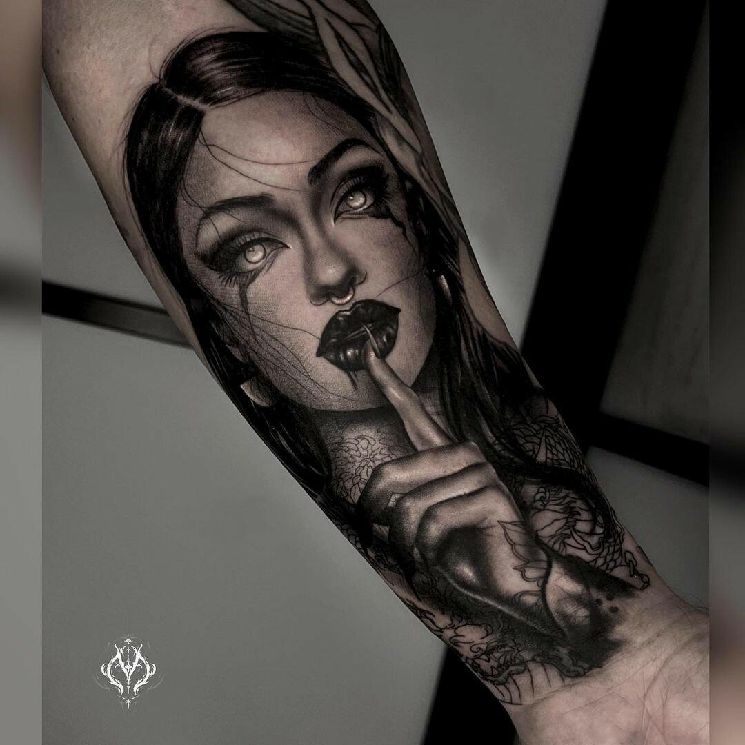Inksearch tattoo Baba na Rowerze Tattoo
