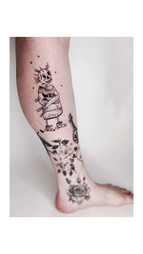 Inksearch tattoo Krzywa Kreska