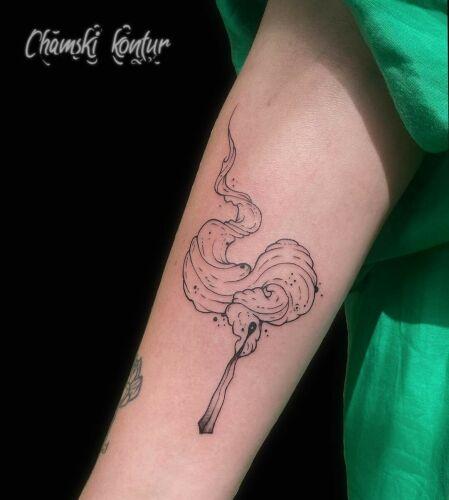 Chamski kontur inksearch tattoo