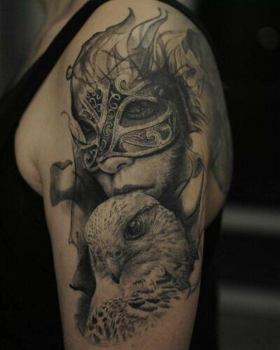 Marcin Nencek Grey eye Tattoo inksearch tattoo